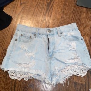 has lace under which is super cute this these shorts